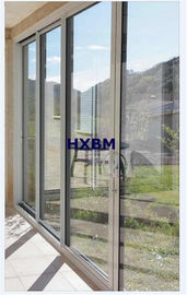 Применение домов алюминиевых раздвижных дверей изоляции жары застекленное двойником модульное