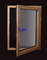 Итальянский стиль деревянное алюминиевое Windows 15mm с тройным стеклянным электрофорезом