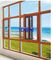 Древесина Windows архитекторов алюминиевая одетая с двойным/тройным застекленным стеклянным газом аргона заполнила