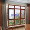 Сильный увеличьте древесину твердого тела Windows немецкого двойника стиля стеклянную и двери для роскошных домов