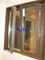 Italian Style Arched Top Wood Clad Aluminum Windows For Saudi Arab Market